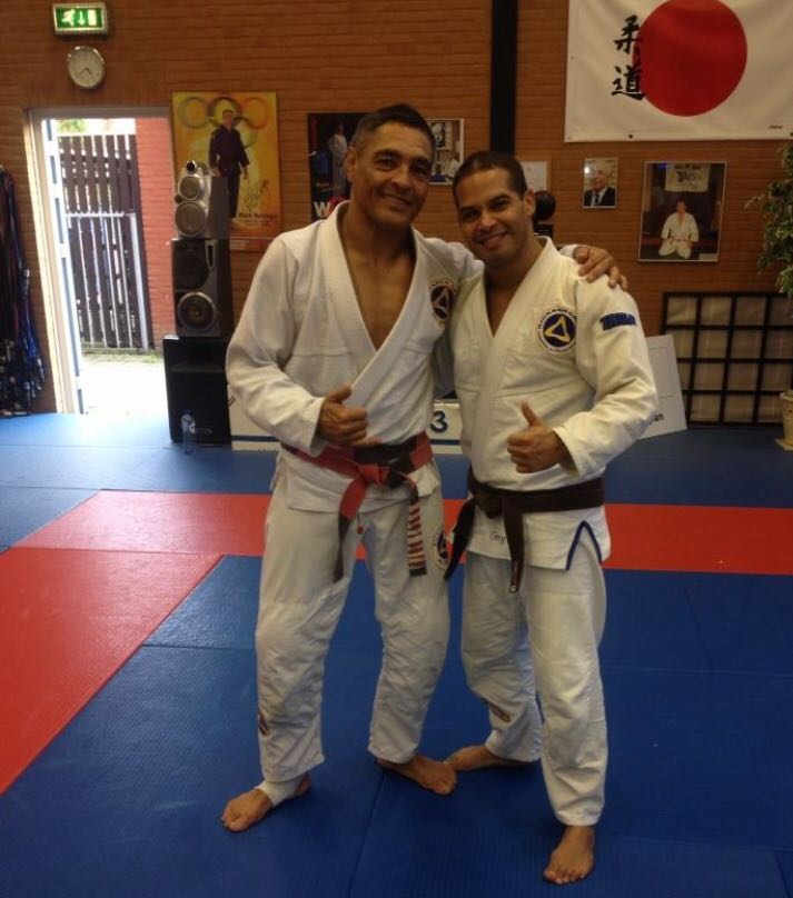 Rickson Gracie on the mats