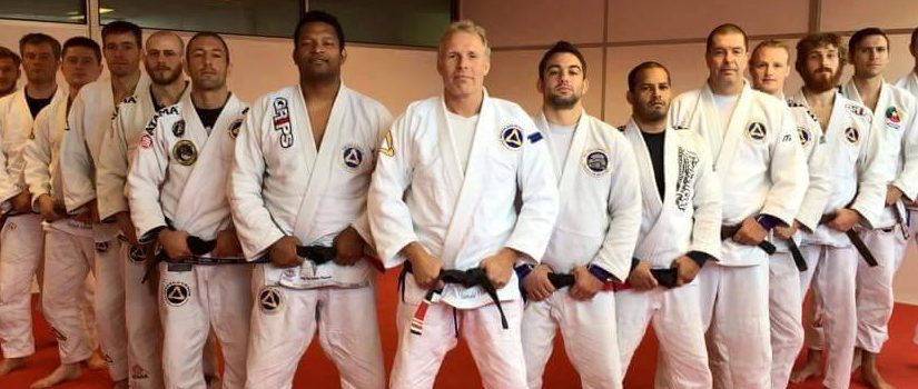 EGJJF members and instructors in gi at a federation seminar
