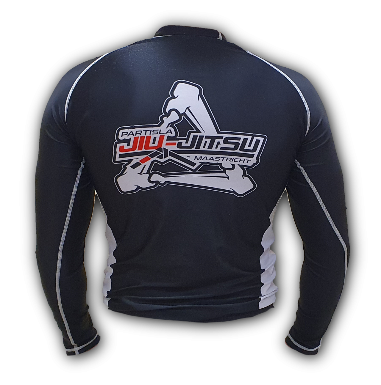 Partisla rash guard, back view