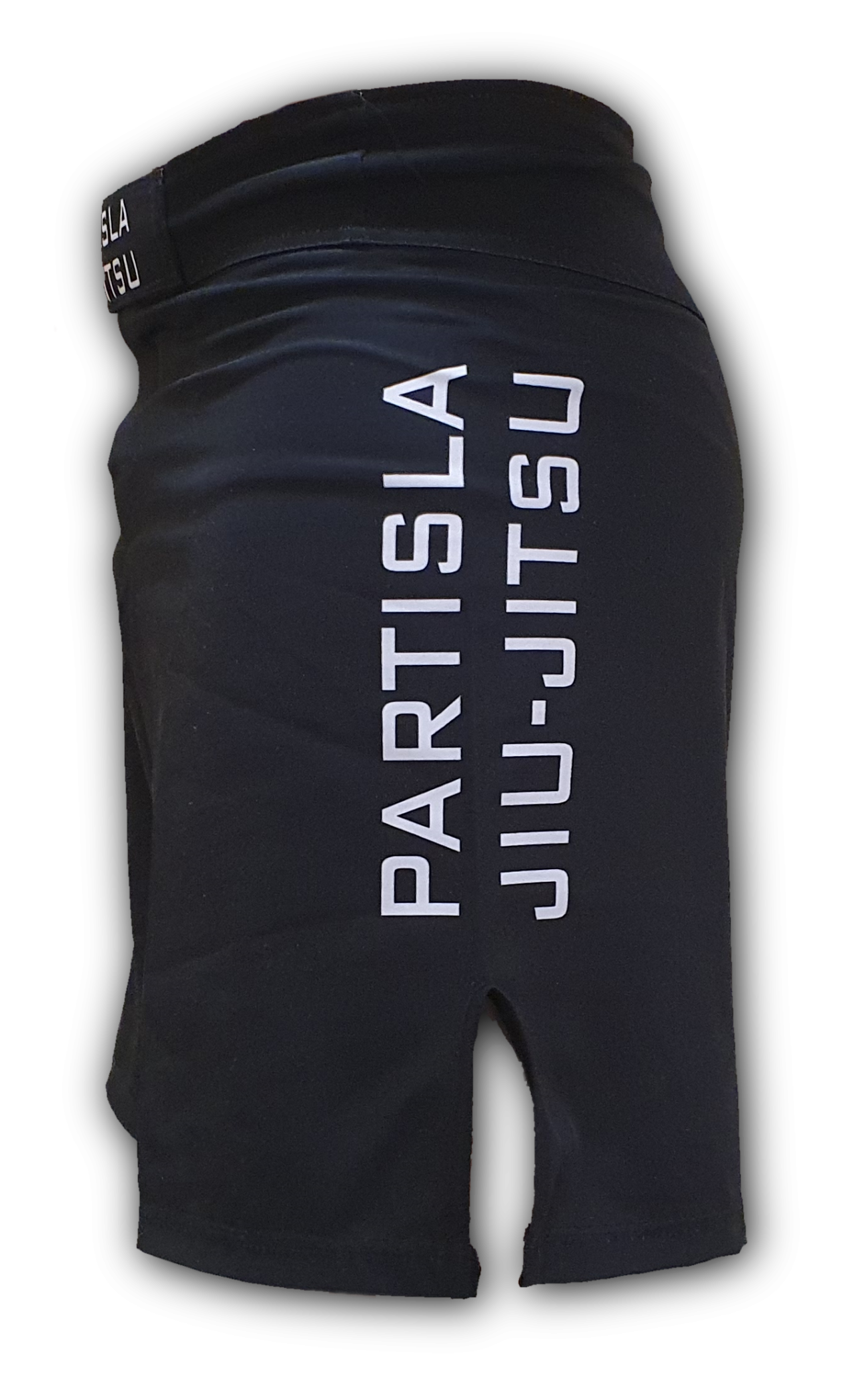 Partisla fight shorts, side view